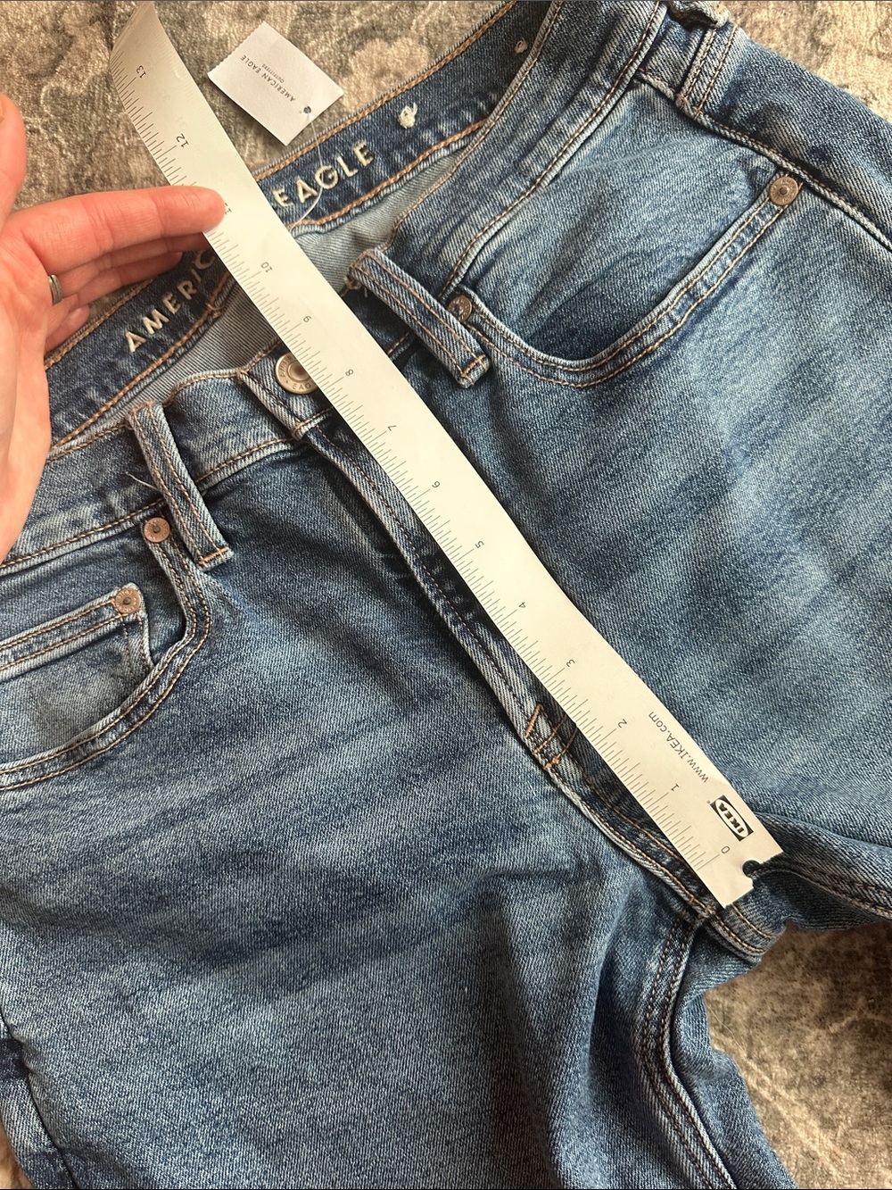 NWT american eagle straight jeans🪩🫐 - Picture 5 of 5